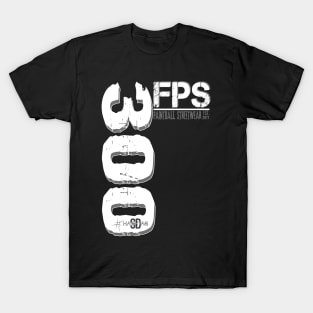 300 FPS vertwhite T-Shirt